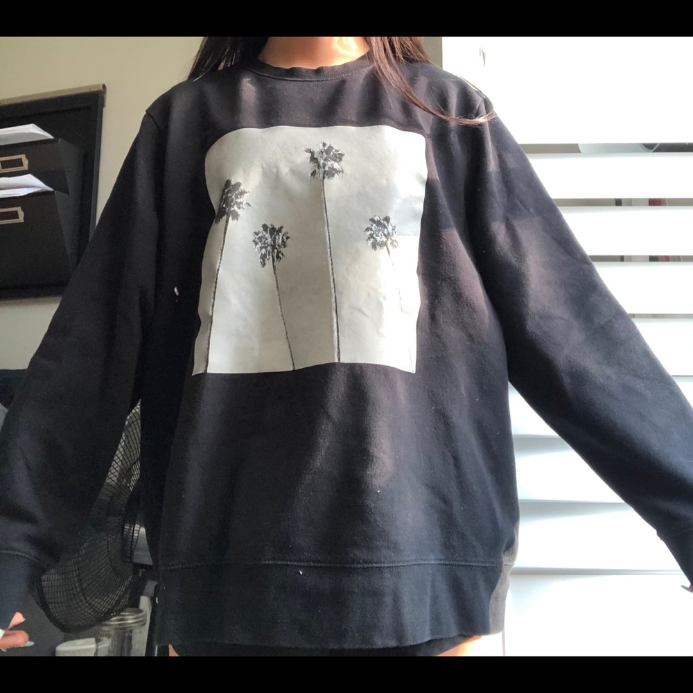 h&m palm tree crewneck sweatshirt